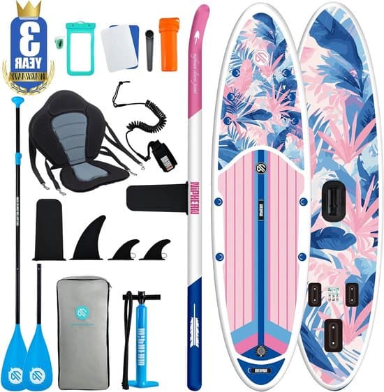 Opblaasbaar SUP Board - Paddle Board - Watersport Avontuur - Hoge Draagkracht 200kg - 320cm Lengte - Lagoon Dream