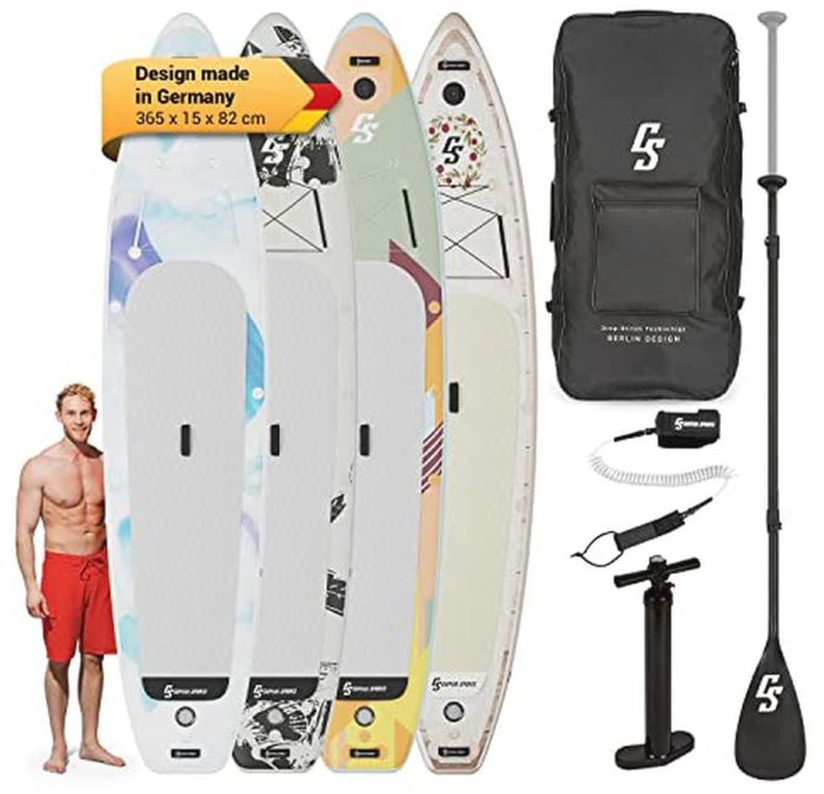 Opblaasbaar Stand Up Paddle Boardset voor Volwassenen en Kinderen