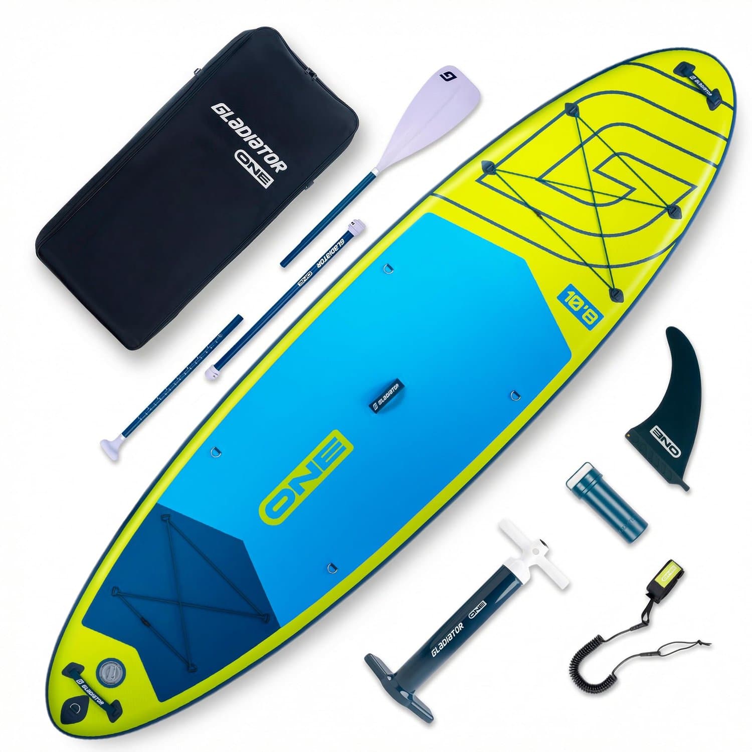 Opblaasbaar SUP Limoengroen Allround Peddelboard, 325 cm
