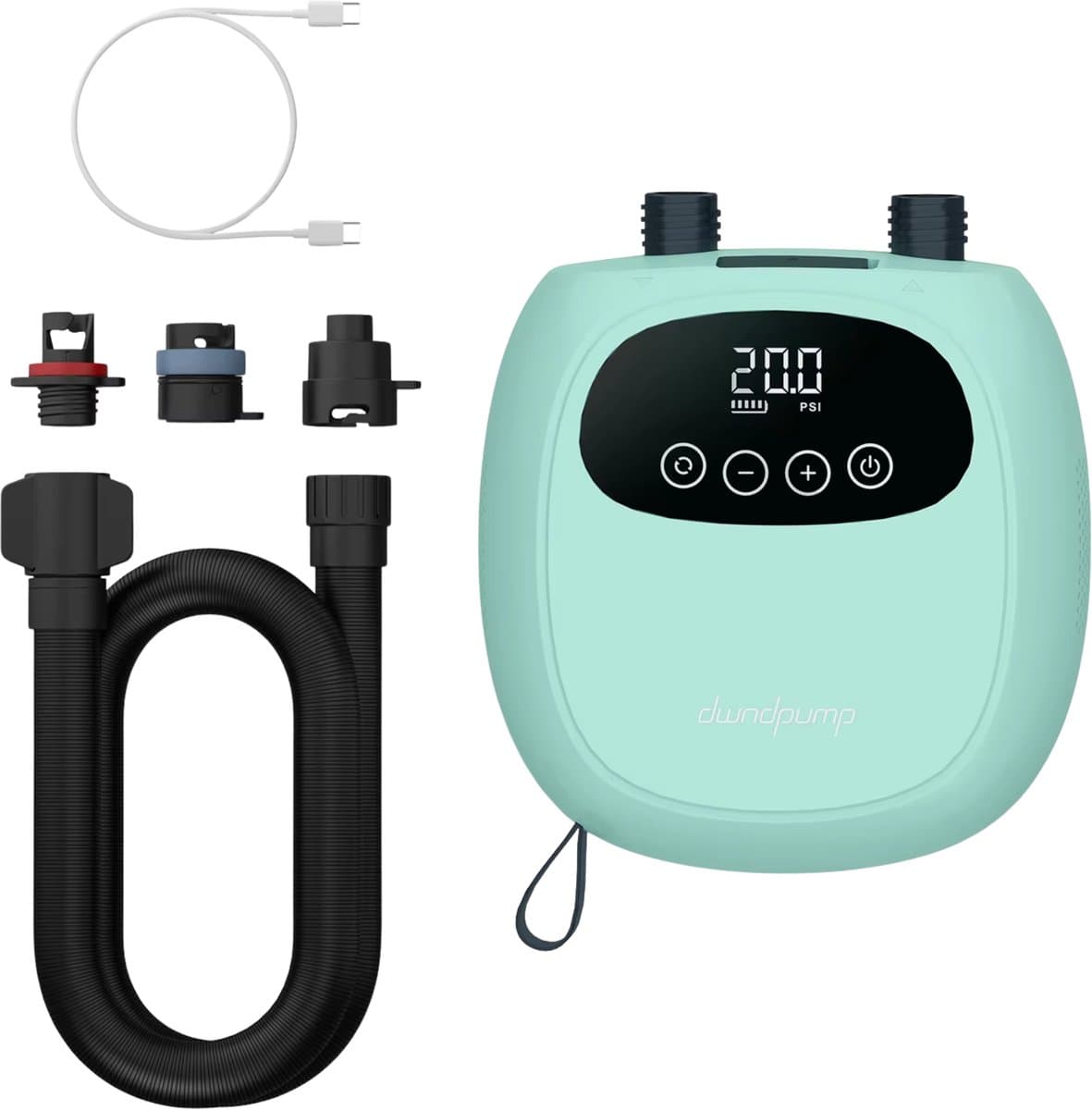 Elektrische SUP Pomp 20 Psi Opblaas en Deflatiepomp met Batterij