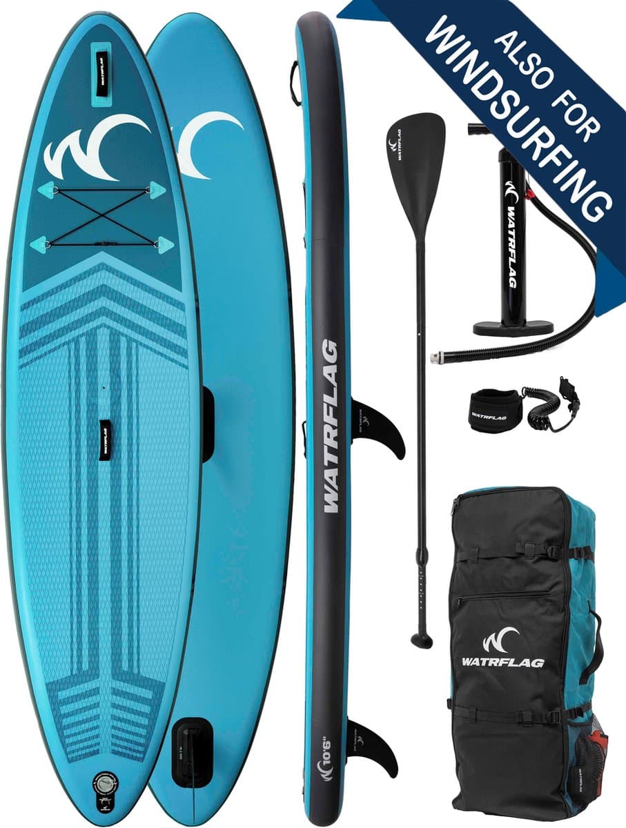 Watrflag Jibe WindSUP Board 10'6'' Set Stand Up, 320 cm