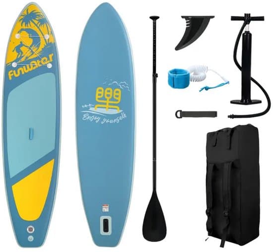 Bovista Sup Board - Opblaasbaar - Supboard - Sup Boards - Paddle - Kayak - Blauw - 350cm