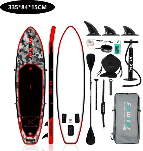 Bovista Sup Board - Opblaasbaar - Supboard - Sup Boards - Paddle - Kayak - Inclusief Accessoires - 330cm