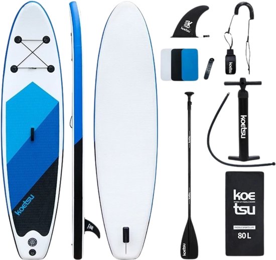 Bovista Sup Board - Opblaasbaar - Supboard - Sup Boards - Paddle - Kayak - Blauw