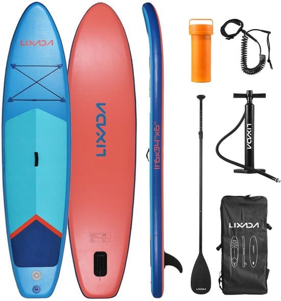 Lifero Sup - Sup Board - Paddle Board - Supboard Opblaasbaar - Surfplank - Surfboard - Allround SUP - 350x86x15cm - 150kg