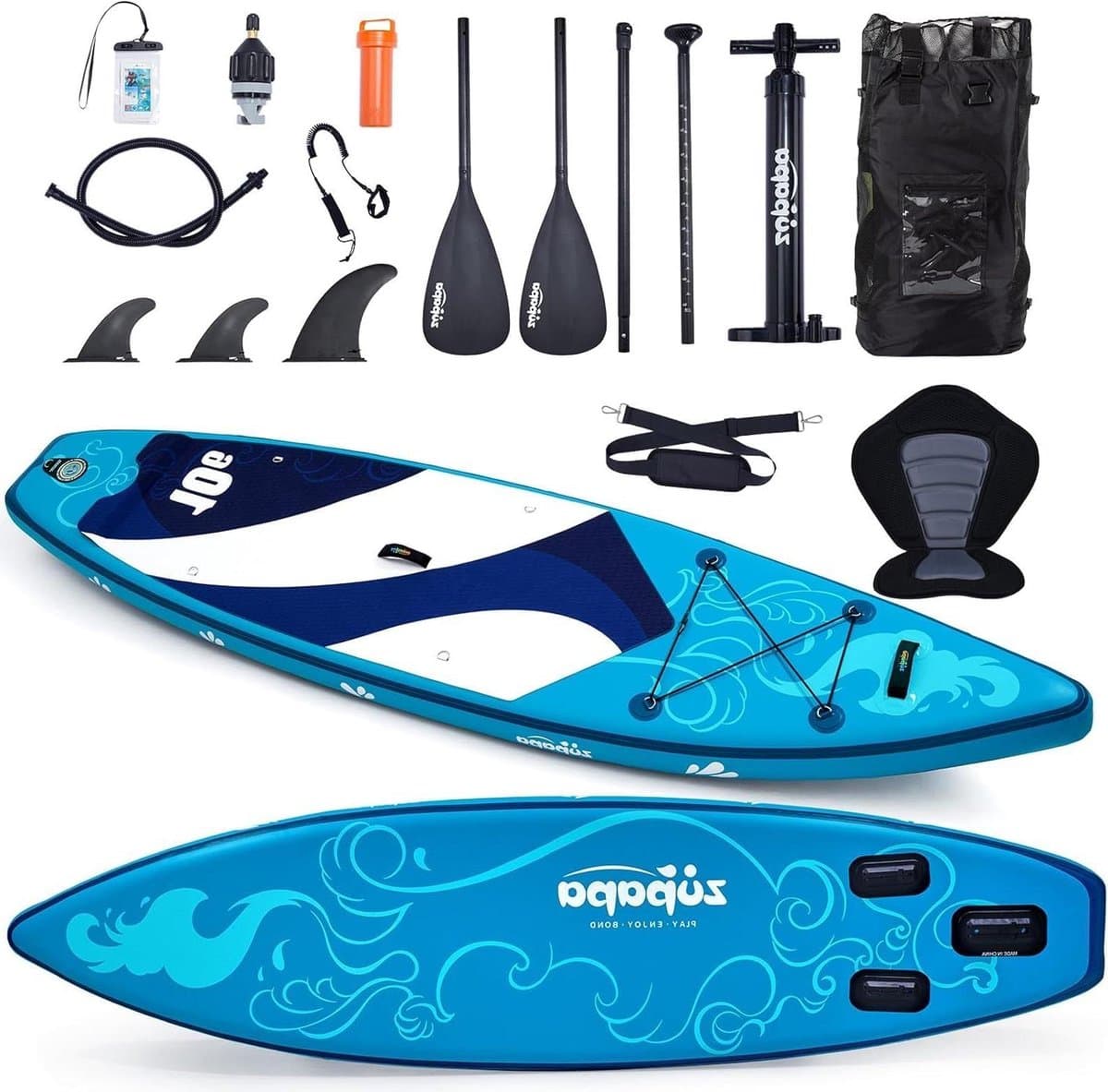 Opblaasbaar Surfplank Kajak Watersport Avontuur, 323 cm
