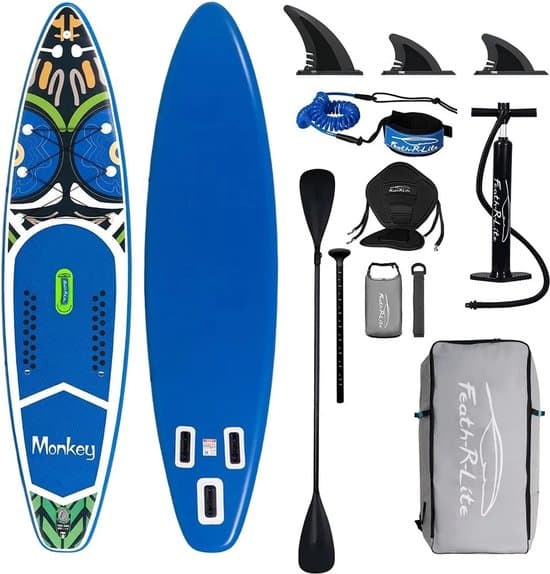 Eszenzics™ SUP 10L tas 2 Paddles, 350×84 cm, max 180 kg