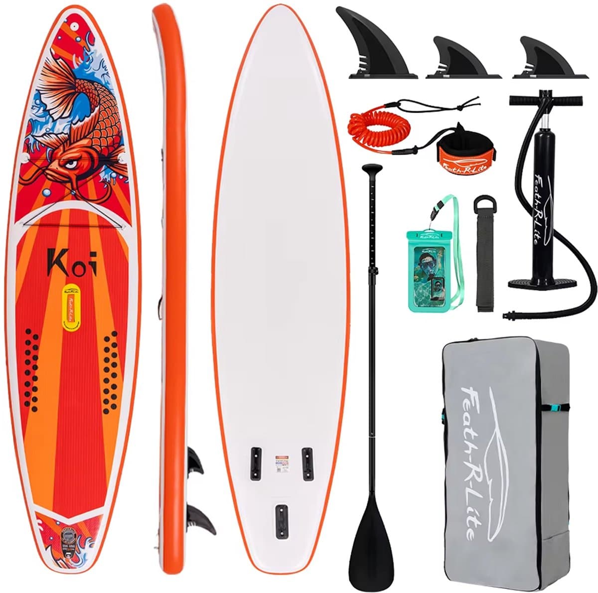 Funwater SUPFR01E SUP koi karper design stabiel &, 350×83 cm