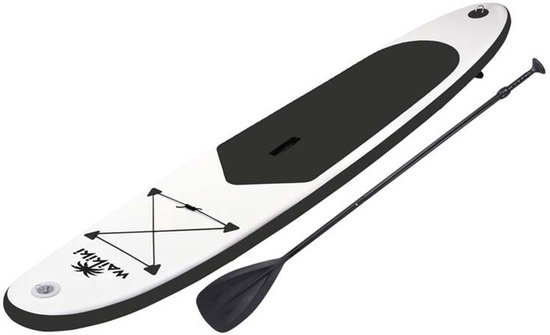 SUP board opblaasbaar - Waikiki - 305cm - Max 100kg - Paddle board met verstelbare peddel, pomp en rugzak