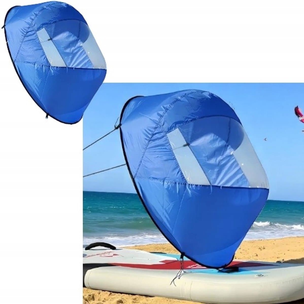 Opvouwbaar SUP in Kajakzeil Blauw