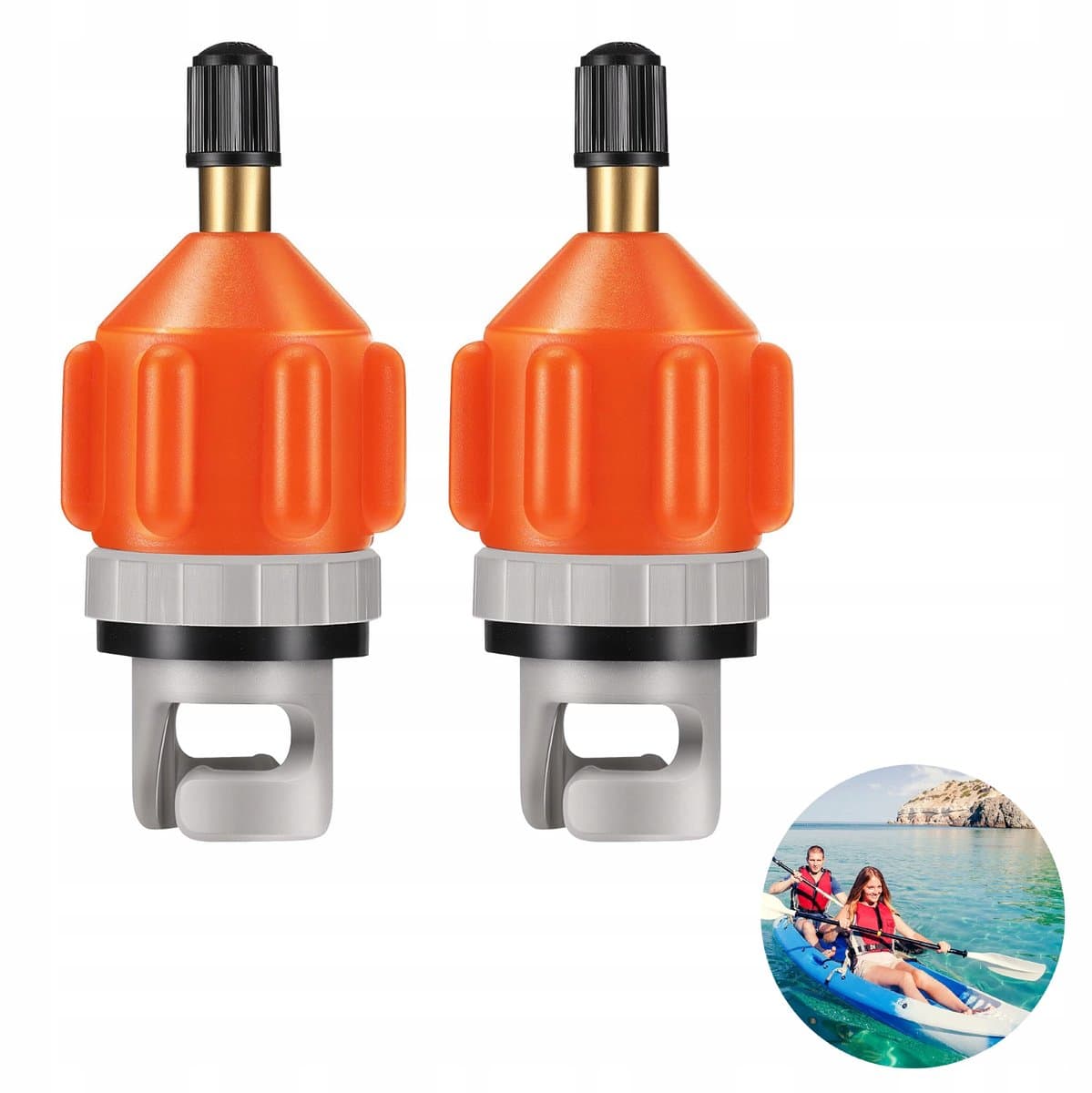 Onbekend 2x SUP Ventiel Adapter Van Av naar Autoventiel