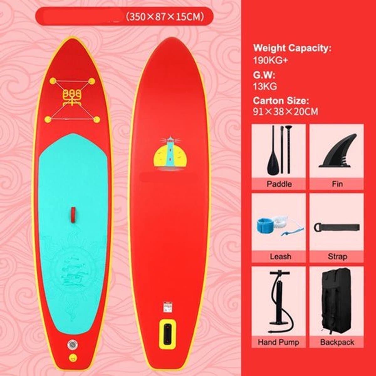 Supboard Sup Kajak Stand, 350×87 cm, max 160 kg