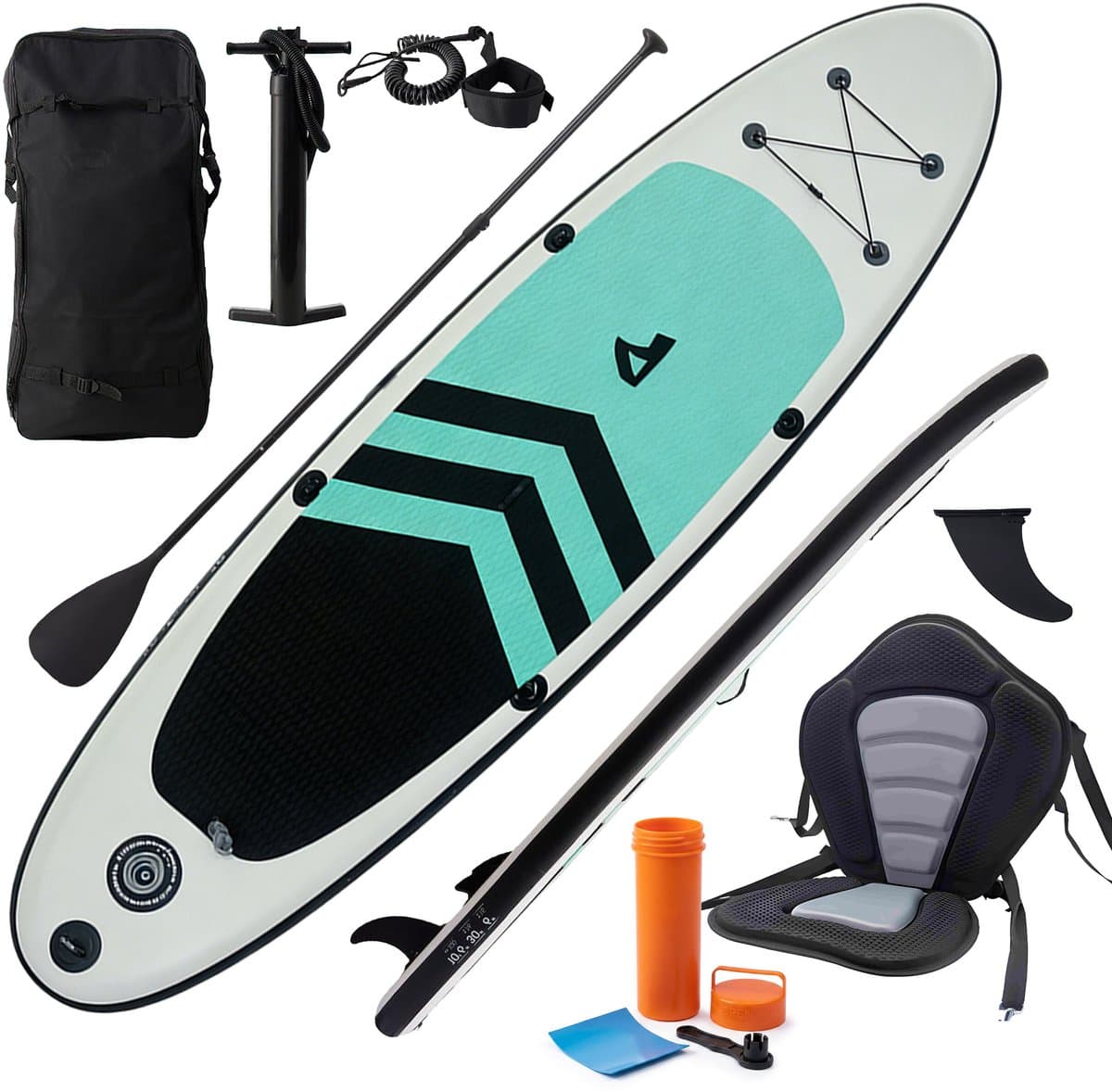 SUP board met zitting, 80×15 cm