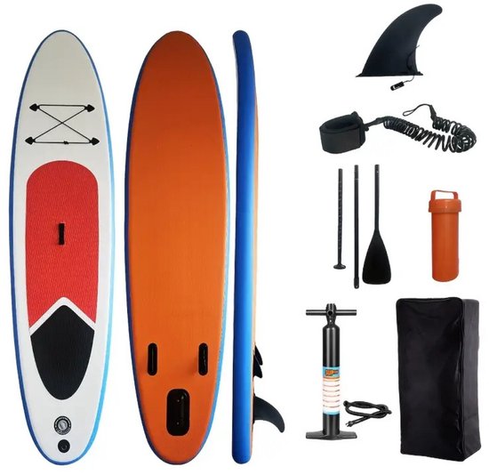 Bovista Sup Board - Opblaasbaar - Supboard - Sup Boards - Paddle - Kayak - Oranje - 320cm