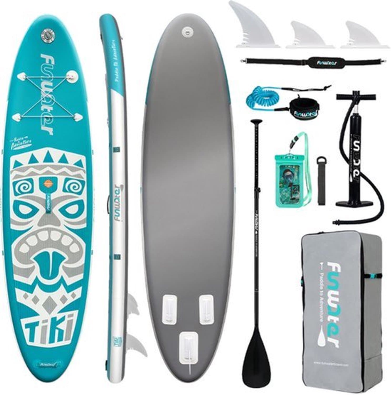 Opblaasbaar SUP Tiki Design PVC Materiaal, 320 cm