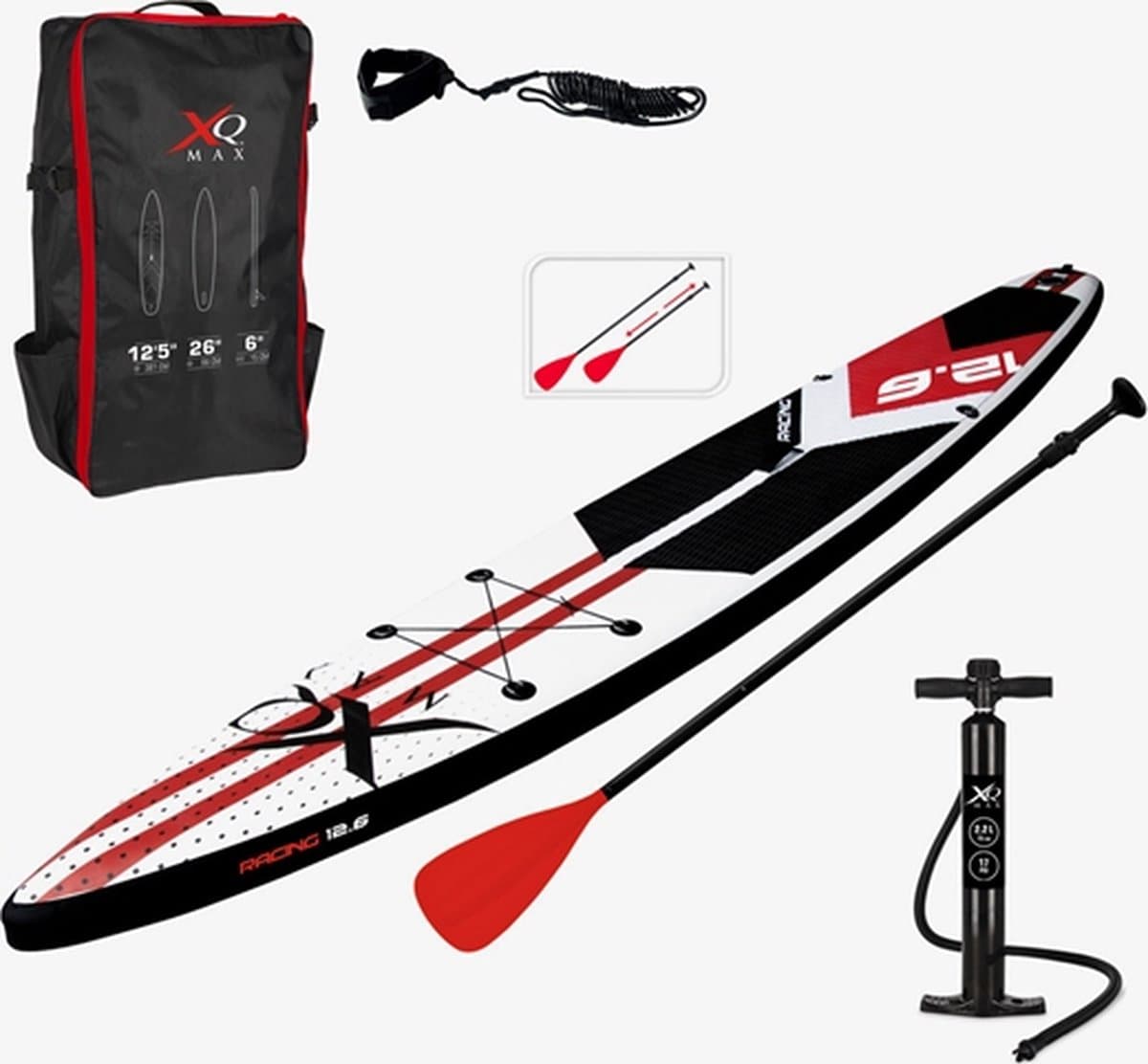 Xq Max SUP Set Rood / Zwart / Wit, 381 cm