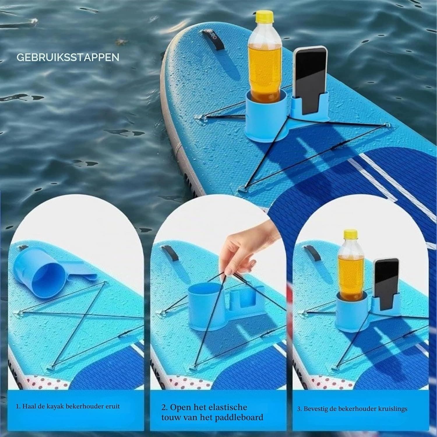 Multifunctionele Drinkhouder en Telefoonhouder 2 in