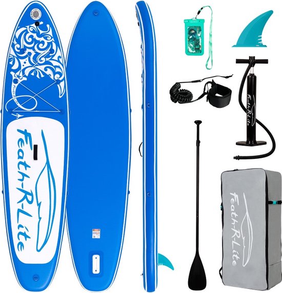 Funwater Ocean Secret Royal Blue 10’6 - Allround SUP board - Compleet pakket - 320x76x15 cm