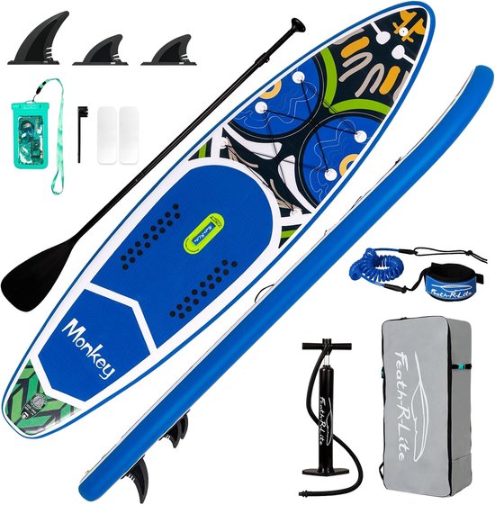 Opblaasbaar Stand Up Paddle Board voor 2 Personen - Compleet Accessoireset - Beginners & Gezinnen
