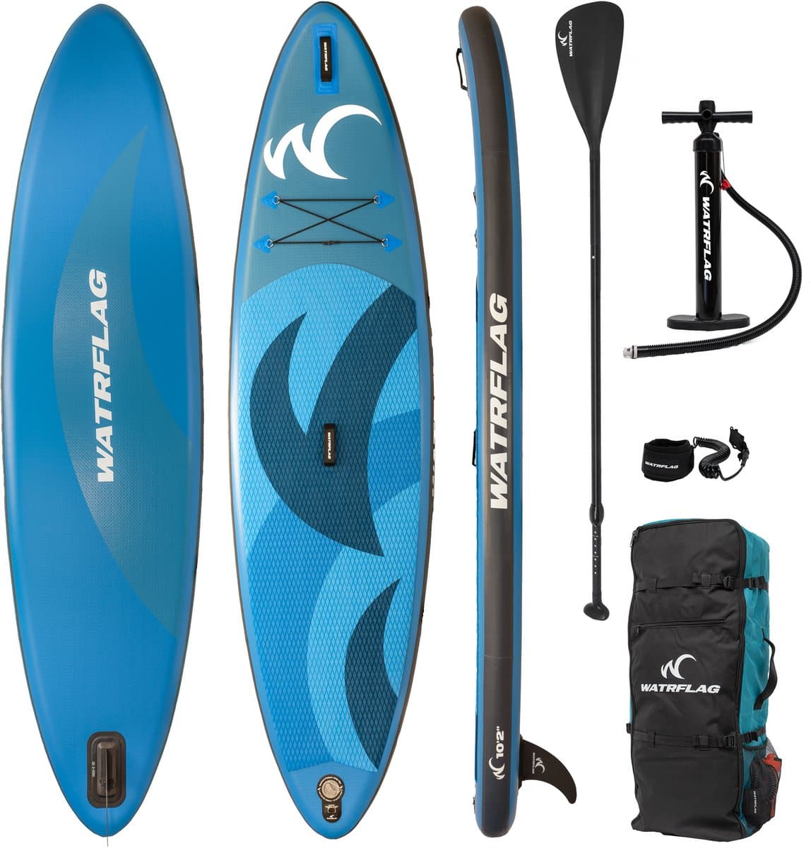 Watrflag Flow Blue SUP 10'2'' Set Allround Stand, 310 cm