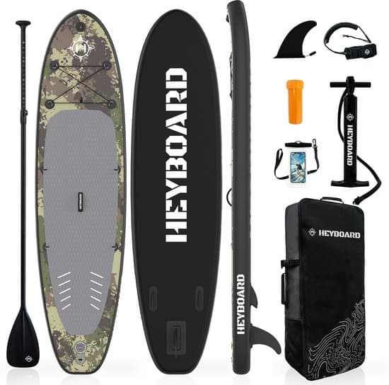 HEYBOARD SUP Board - Opblaasbaar Paddle Board - Complete Set - 320x81x15cm
