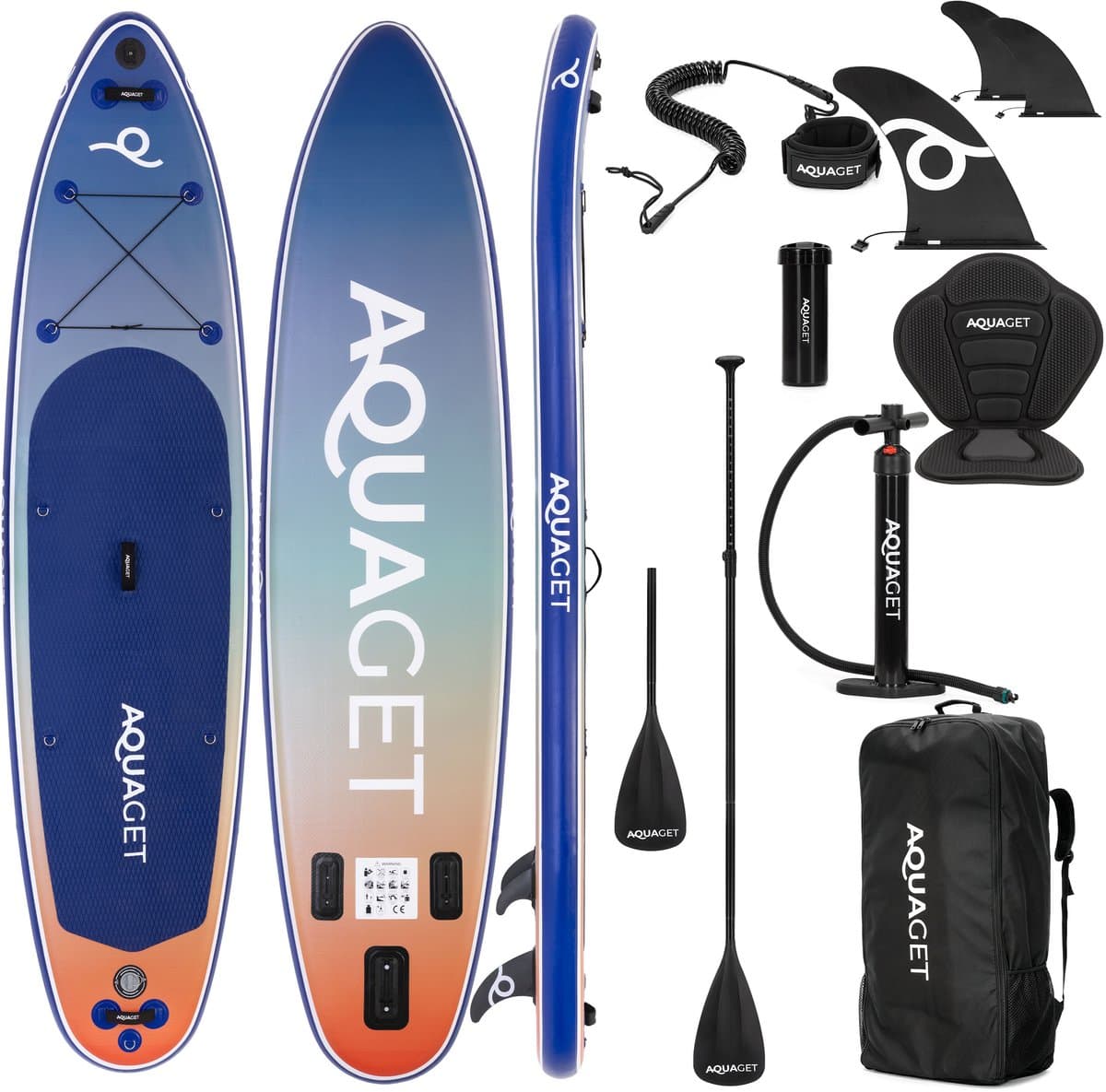 Aquaget® SUP,5cm Meerkleurig, max 220 kg