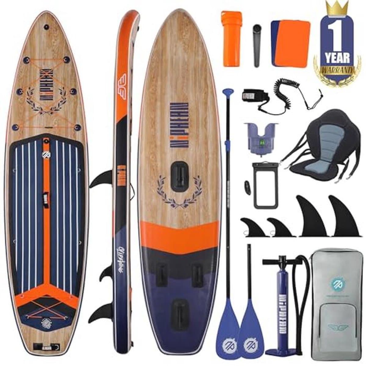 Opblaasbare SUP met vleugeldesign en duurzame, 335 cm