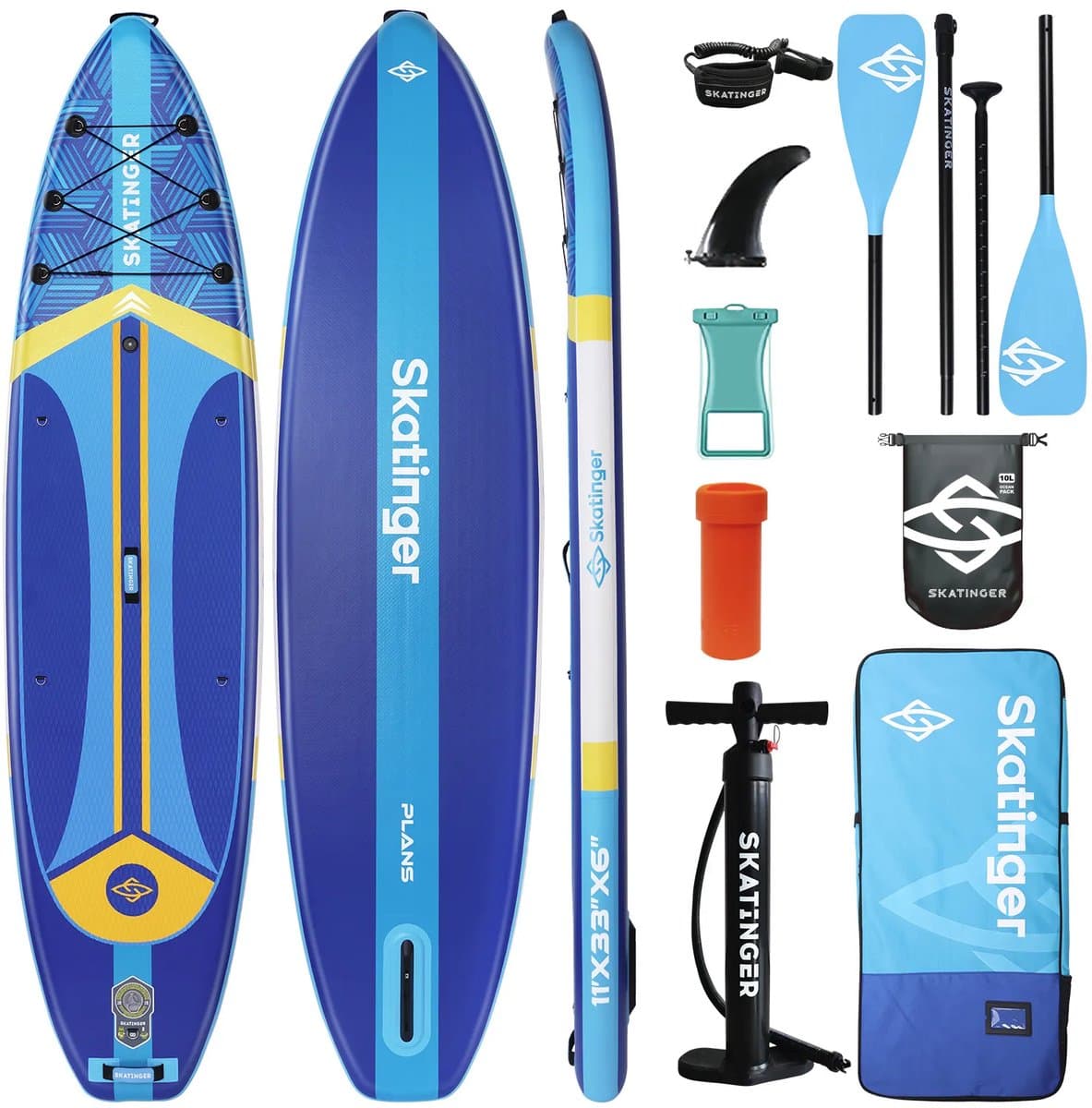 Skatinger Plans blue Allround SUP Compleet Pakket