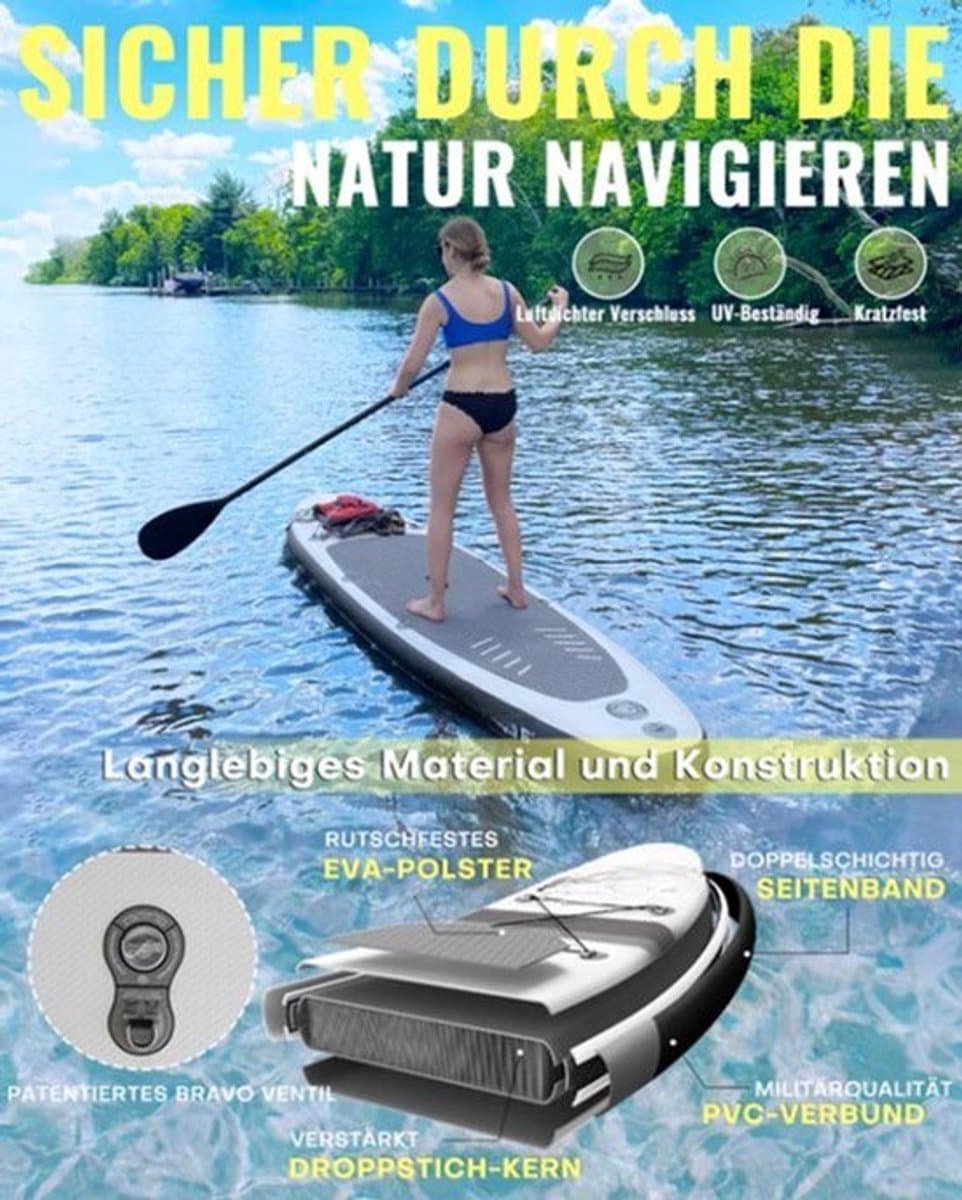 Opblaasbare Stand Up Paddle Board Lichtgewicht