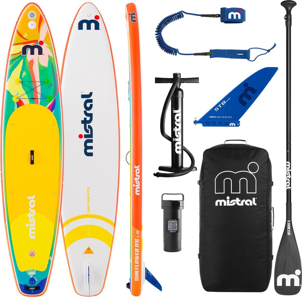 Mistral Sun Flower 11'6 SUP Set Allround Touring, 350×79 cm