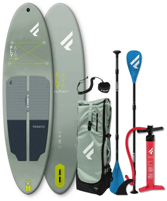 FANATIC - FLY AIR SLT- SUPBOARD - 10'4"- ALLROUND - GREY-GREEN-OPBLAASBAAR