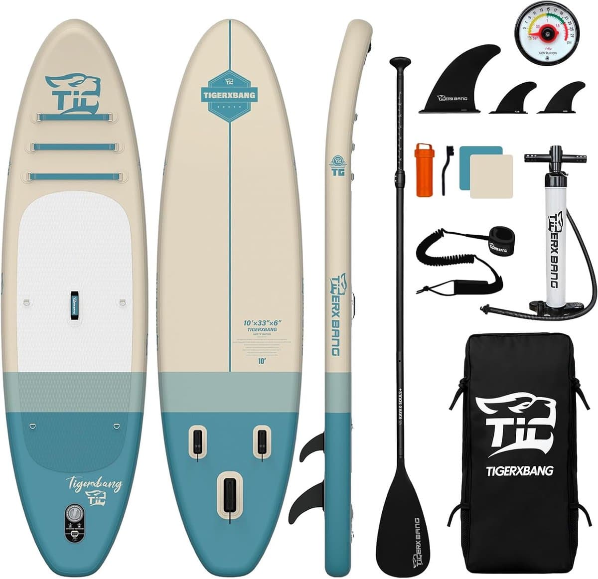 Opblaasbaar SUP Staand peddelen Watersport plezier, 305×84 cm