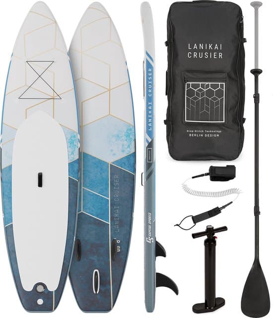 Capital Sports Opblaasbaar SUP Board Set, Allround SUP Board met Aluminium Peddel, Stand Up Paddle Board voor Kinderen & Volwassenen, Opblaasbaar Paddle Board met Tas & Pomp, 305 cm / 10 ft