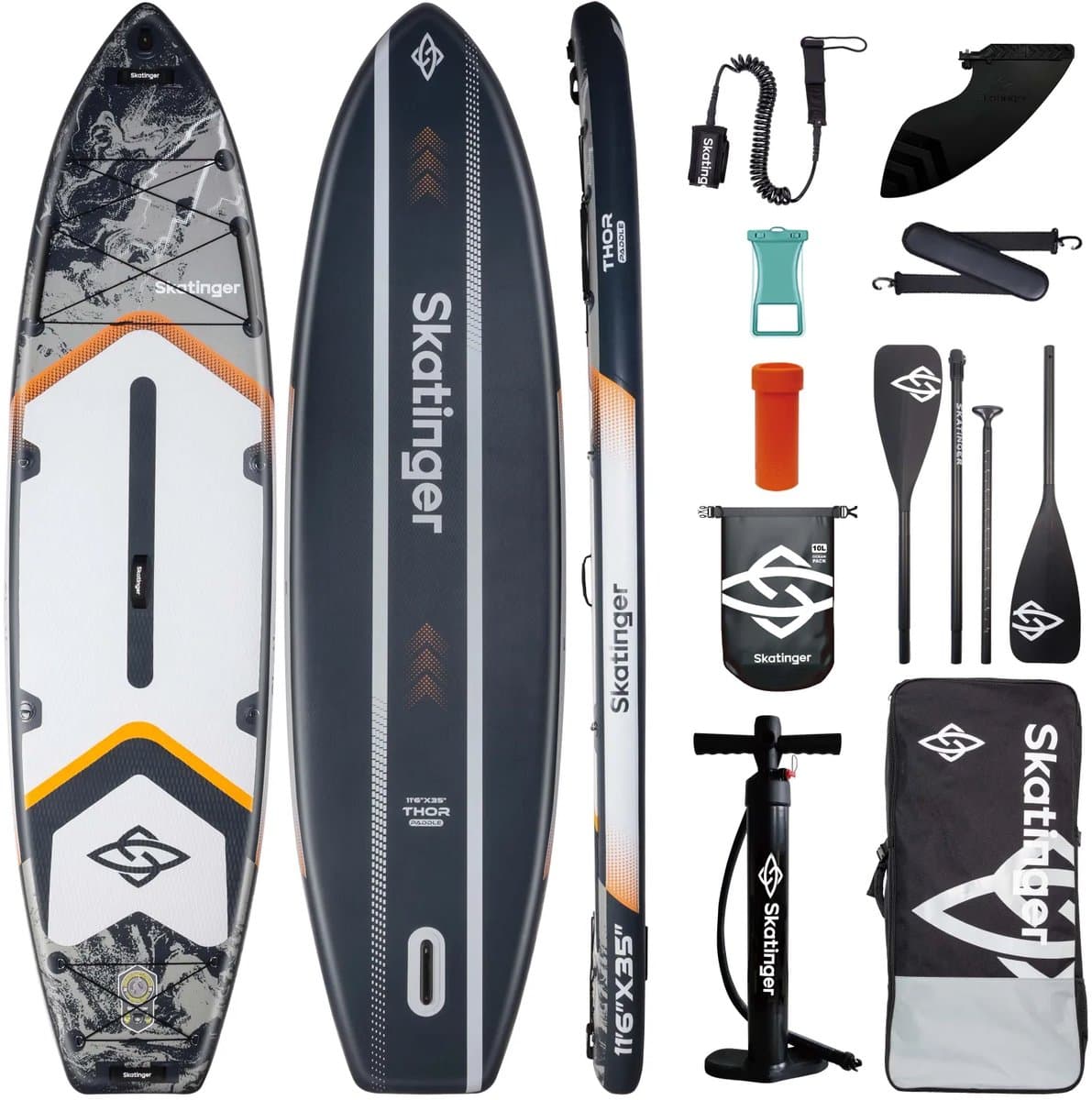 Skatinger Thor Grey Allround SUP Compleet Pakket