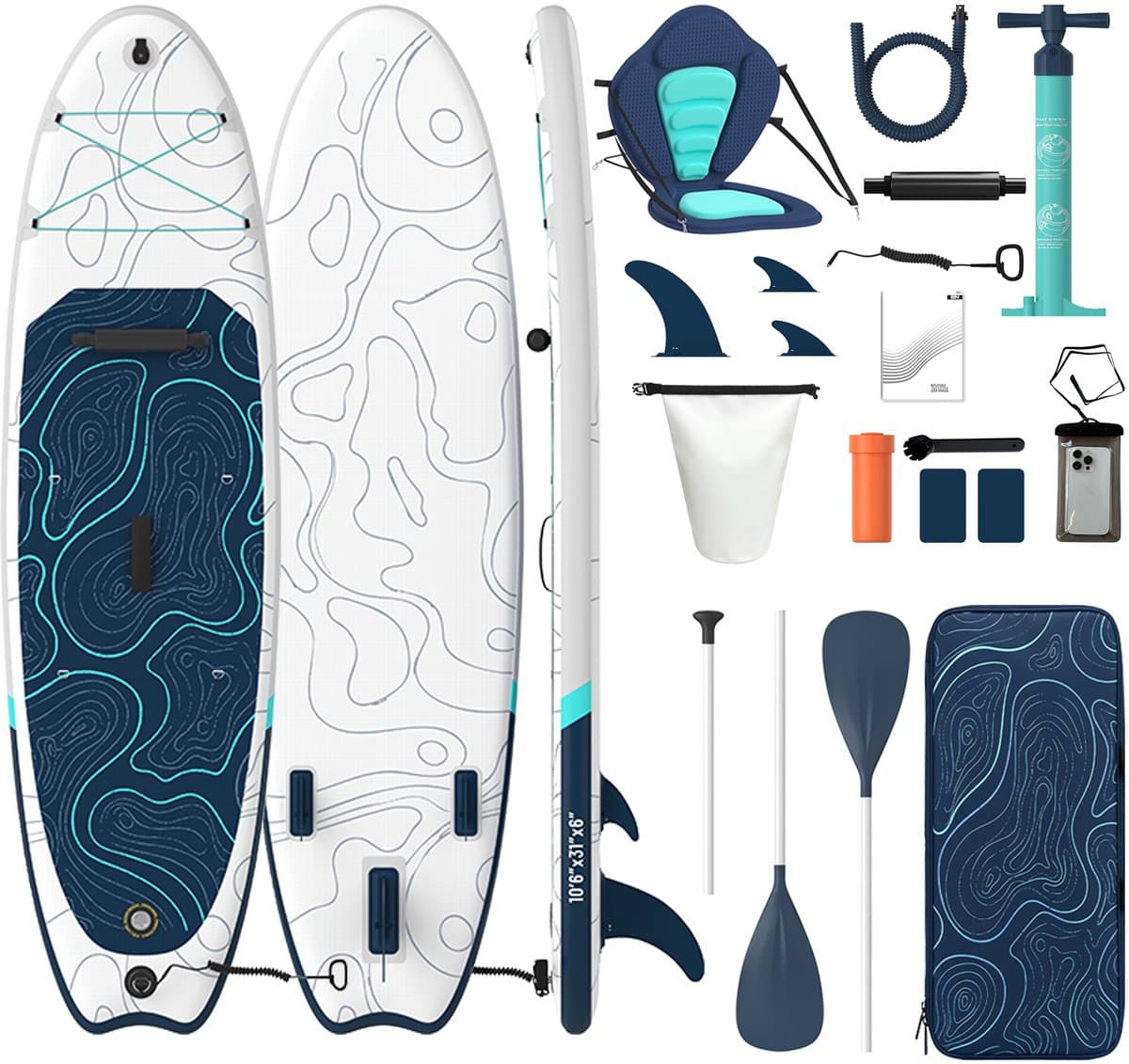 Devoko SUP XL allround yogabord, 79×320 cm, max 130 kg
