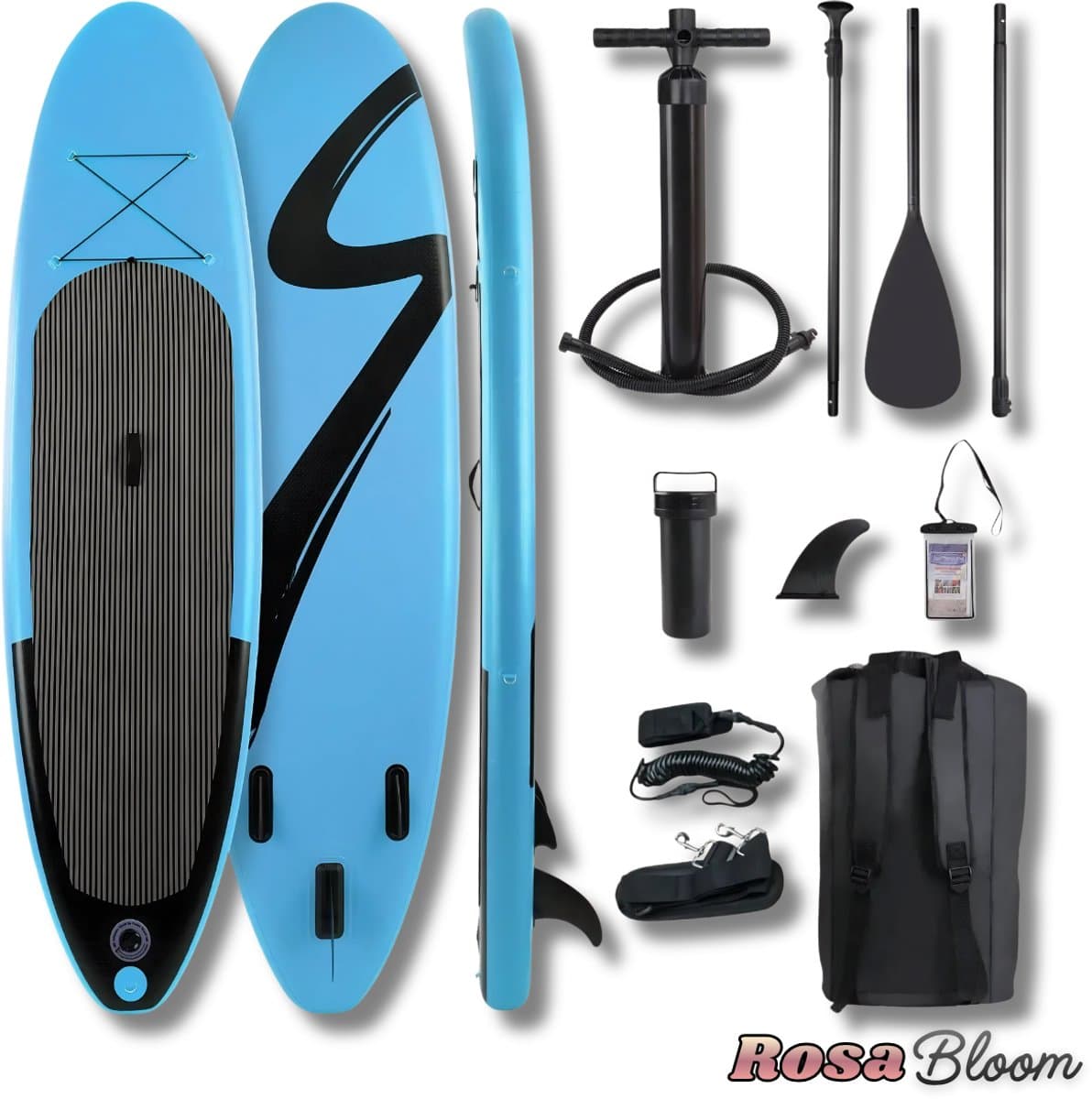RosaBloom sup boards,5 cm Blauw, 305×77 cm