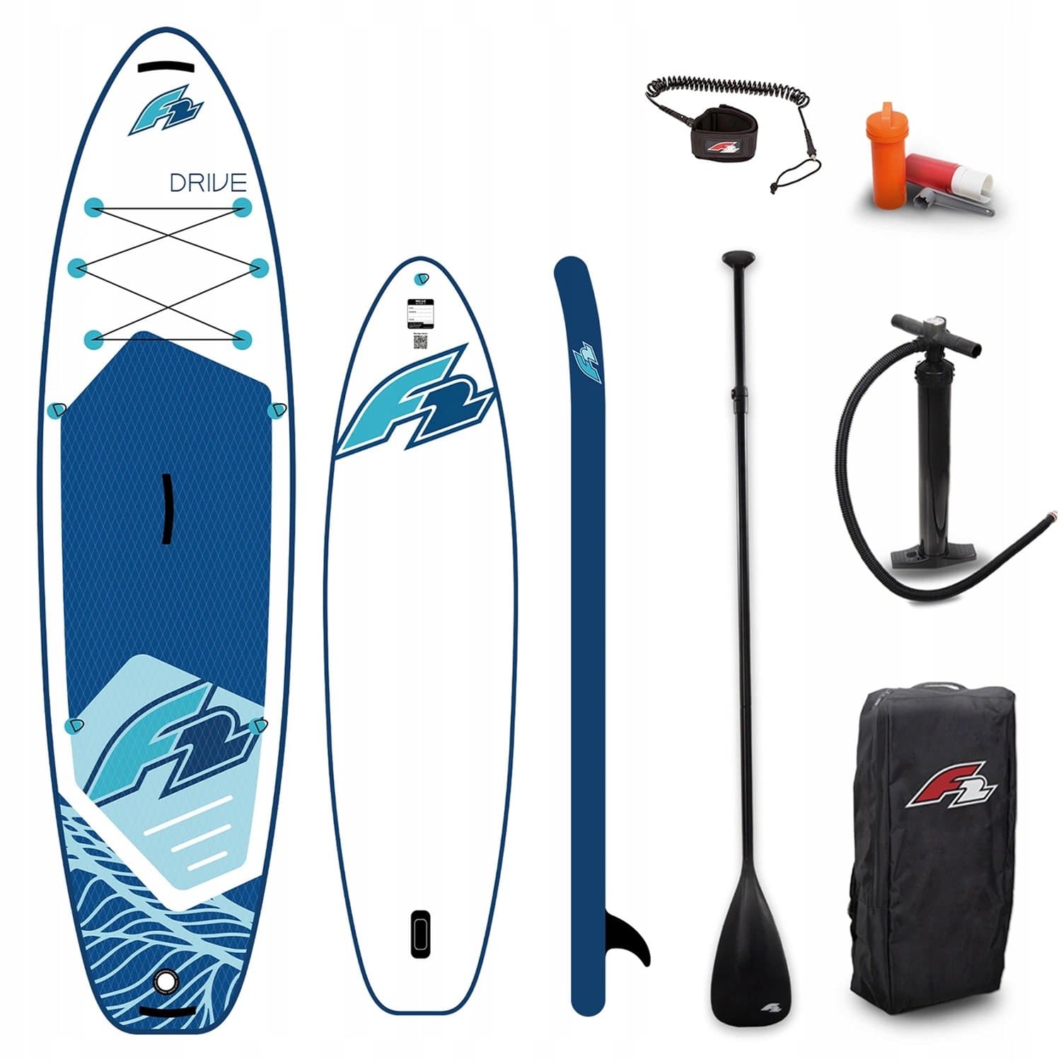 F2 Drive 11'5" SUP Ruim en Stabiel voor Gezinnen, 11.4'