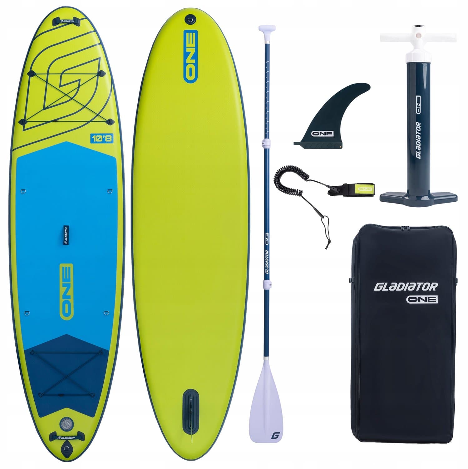 Gladiator One 10'8 Allround SUP Lime 2026 Stabiel, 10.7'