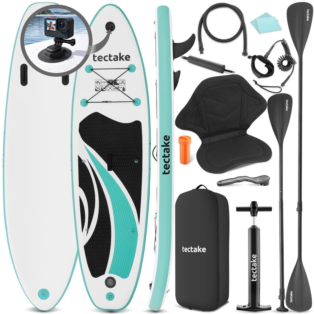 Onbekend tectake® Stand Up met Camerabevestiging 2, 288×77 cm, max 200 kg