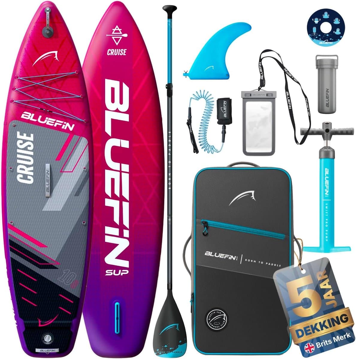 SnelShoppen Premium SUP Pakket met Toebehoren, 10.7'