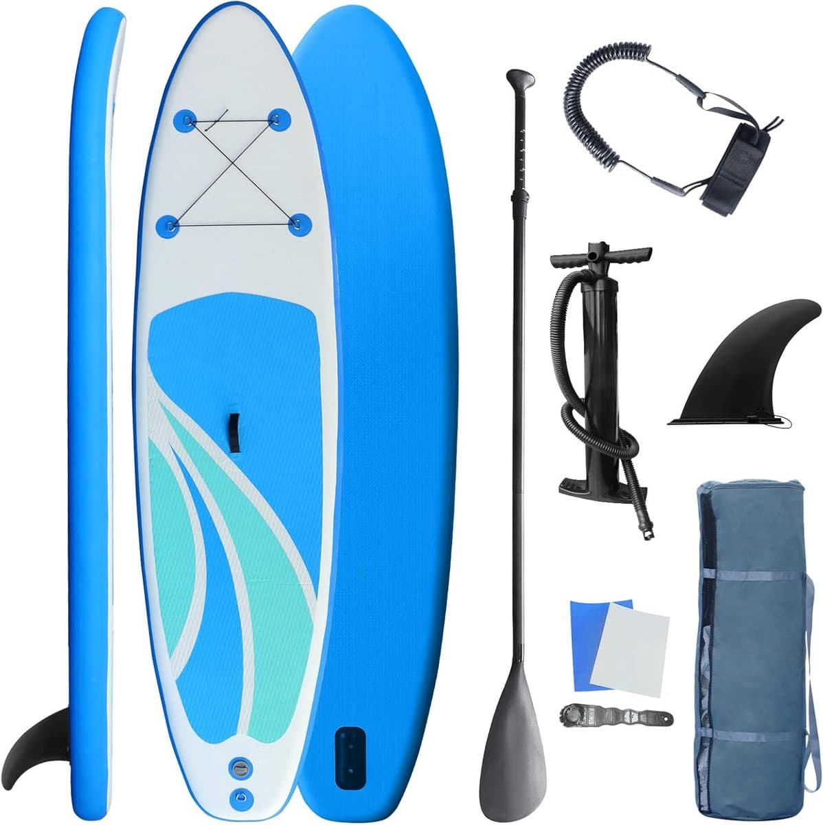 Opblaasbare Stand Up (SUP) 10'4" Stevig & Antislip, 10.3'