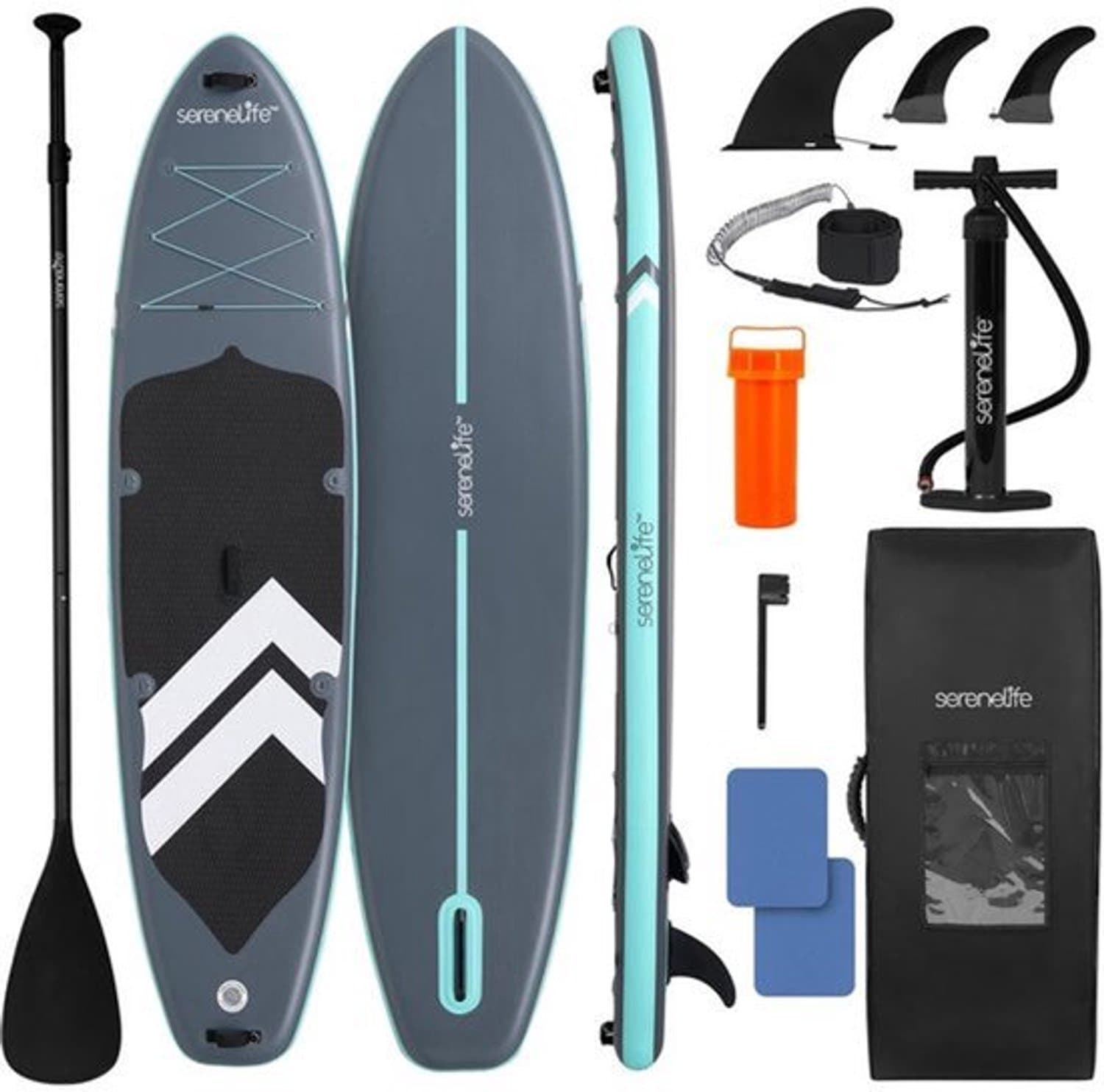 Opblaasbaar SUP x Zwart 200 kg Capaciteit, 350 cm, max 200 kg