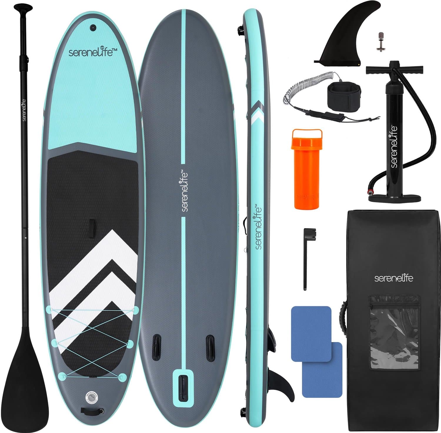 Opblaasbaar SUP x Zwart Yoga Stabiel, 335 cm