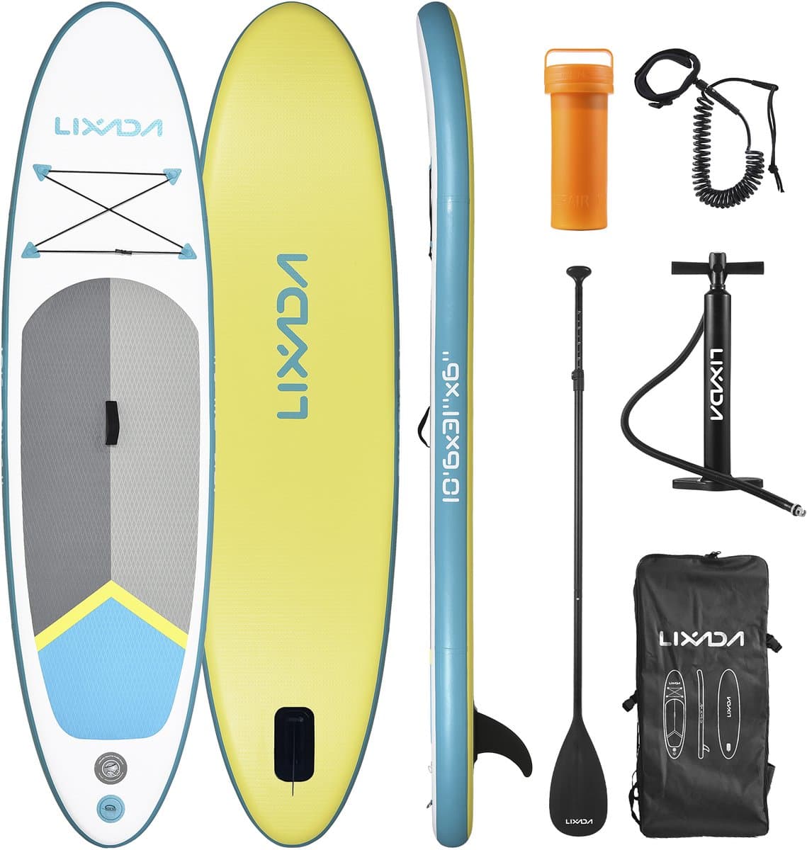 Opblaasbaar 6 Inch Dikte Watersport Surfset Voor Volwassenen 11.76 Kg