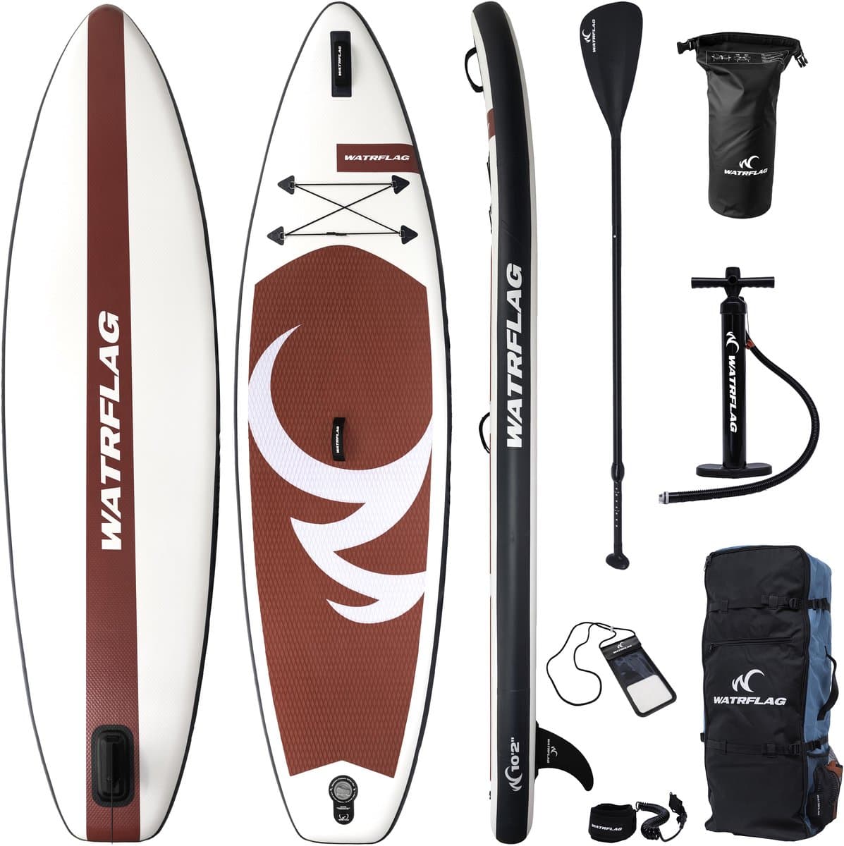 Watrflag Spinner Bordeaux SUP 10'2'' Set Allround, 310 cm