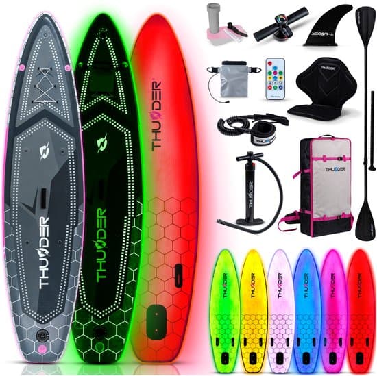 THUNDER® MOSSA SUP Board - Opblaasbaar - 320 cm - LED