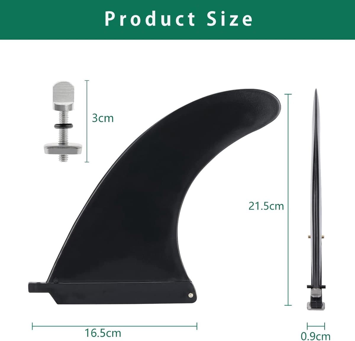 SnelShoppen Verwijderbare Surfboard Fin SUP Longboard Fin met