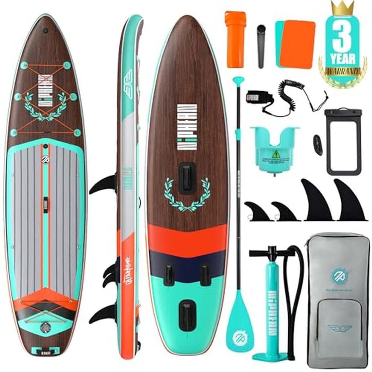 Opblaasbaar Stand Up 11' Stabiele SUP voor, 11'