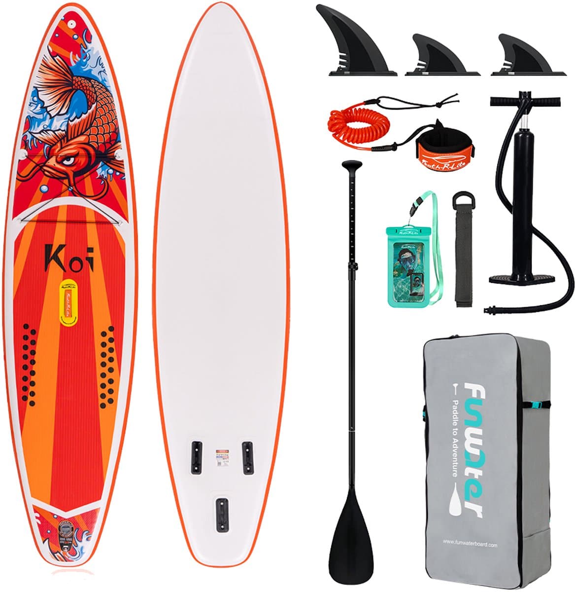 Funwater FR01E Deska SUP draagvermogen 180 kg set, 350 cm, max 180 kg