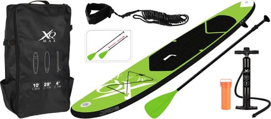 XQ Max SUP Board Set - Opblaasbaar - 305x71x10cm - lime